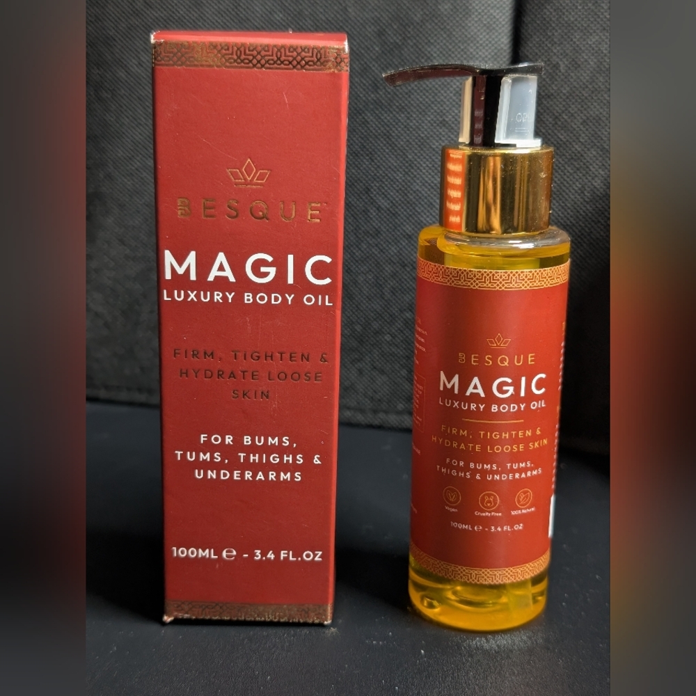 Besque Magic Luxury Body Oil  3.4oz For Bums, Tums , Thighs & Underarms
